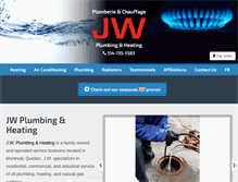 Tablet Screenshot of jwplumbingco.com